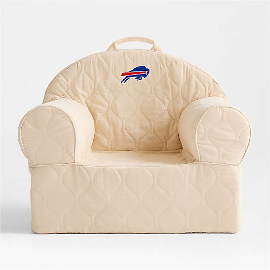 NFL Buffalo Bills Large Oatmeal Quilted Cotton Corduroy Kids Lounge Nod Chair