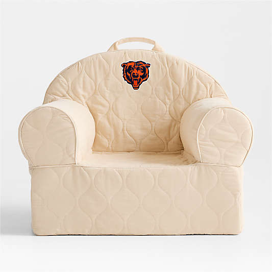 NFL Chicago Bears Large Oatmeal Quilted Cotton Corduroy Kids Lounge Nod Chair