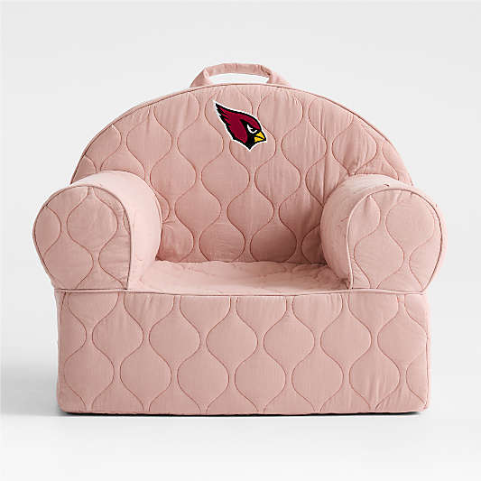 NFL Arizona Cardinals Large Rosy Lilac Quilted Cotton Corduroy Kids Lounge Nod Chair