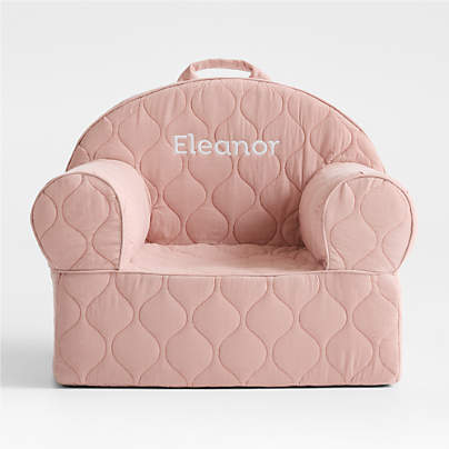 Large Rosy Lilac Cord Kids Lounge Nod Chair Cover