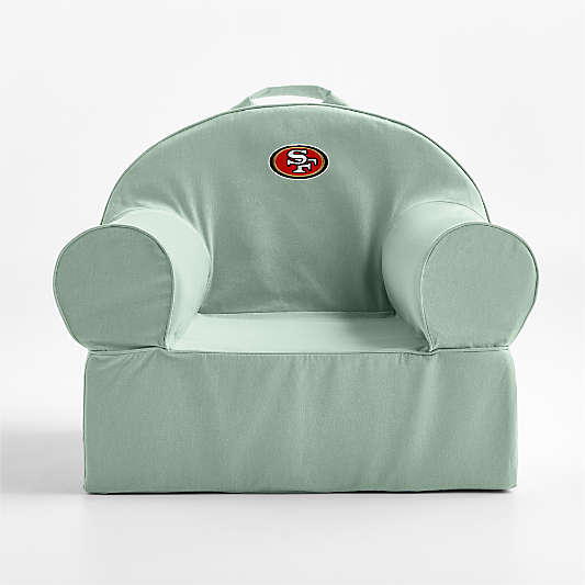 NFL San Francisco 49ers Large Volta Teal Organic Cotton Kids Lounge Nod Chair
