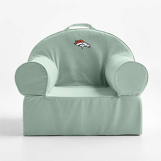 NFL Denver Broncos Large Volta Teal Organic Cotton Kids Lounge Nod Chair