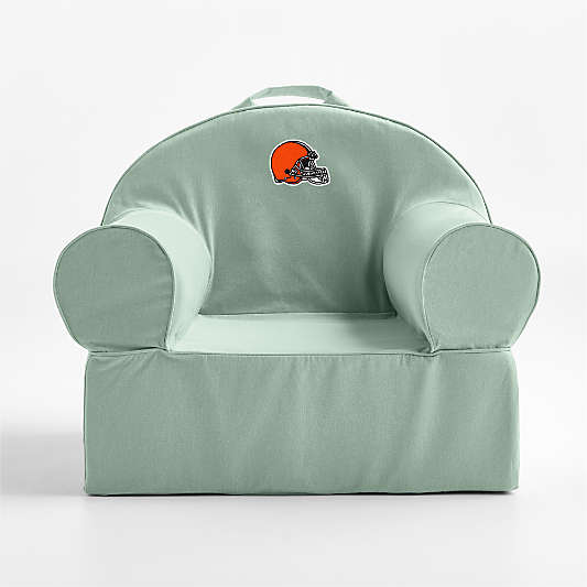 NFL Cleveland Browns Large Volta Teal Organic Cotton Kids Lounge Nod Chair