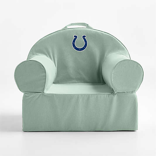 NFL Indianapolis Colts Large Volta Teal Organic Cotton Kids Lounge Nod Chair