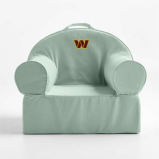 NFL Washington Commanders Large Volta Teal Organic Cotton Kids Lounge Nod Chair
