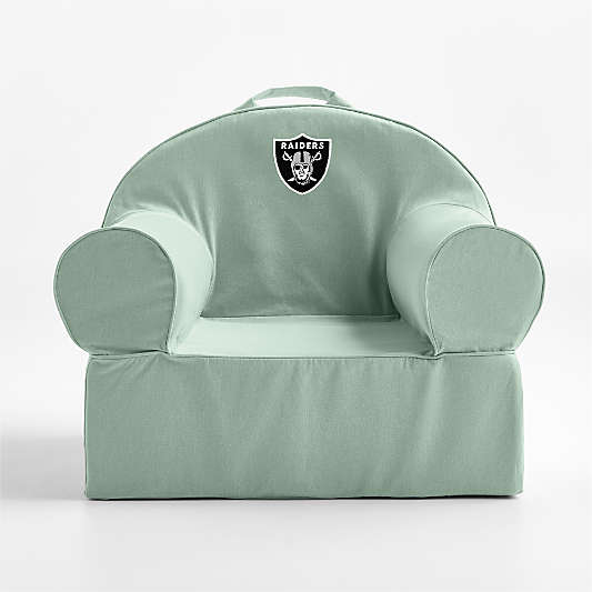 NFL Las Vegas Raiders Large Volta Teal Organic Cotton Kids Lounge Nod Chair