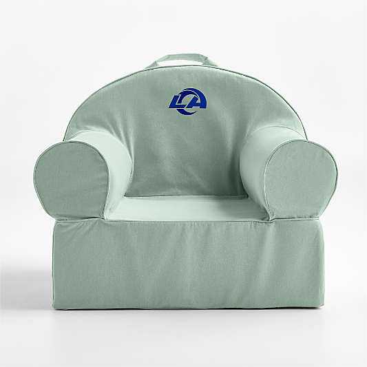 NFL Los Angeles Rams Large Volta Teal Organic Cotton Kids Lounge Nod Chair