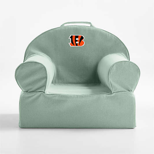 NFL Cincinnati Bengals Small Volta Teal Organic Cotton Kids Lounge Nod Chair