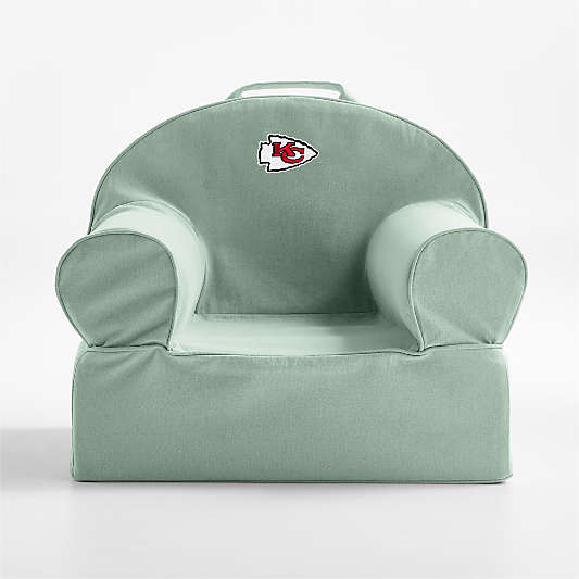 NFL Kansas City Chiefs Small Volta Teal Organic Cotton Kids Lounge Nod Chair