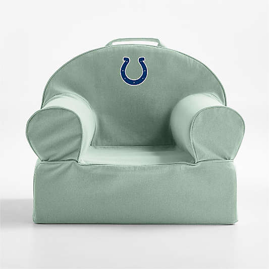 NFL Indianapolis Colts Small Volta Teal Organic Cotton Kids Lounge Nod Chair