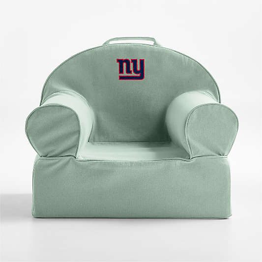 NFL New York Giants Small Volta Teal Organic Cotton Kids Lounge Nod Chair
