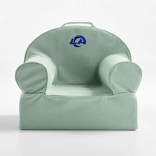 NFL Los Angeles Rams Small Volta Teal Organic Cotton Kids Lounge Nod Chair