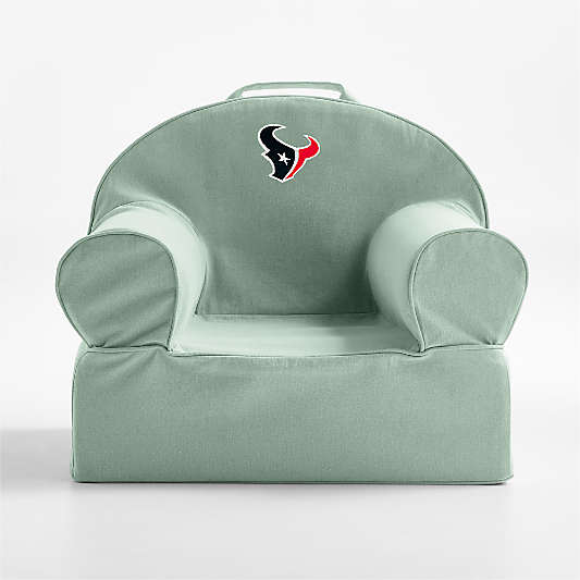 NFL Houston Texans Small Volta Teal Organic Cotton Kids Lounge Nod Chair