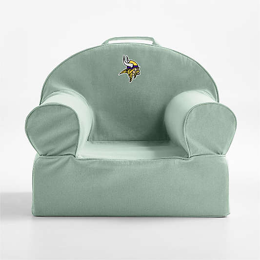 NFL Minnesota Vikings Small Volta Teal Organic Cotton Kids Lounge Nod Chair