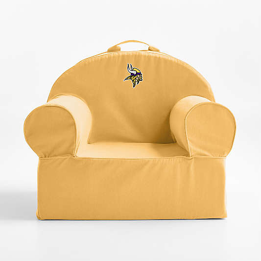 NFL Minnesota Vikings Large Savannah Yellow Organic Cotton Kids Lounge Nod Chair