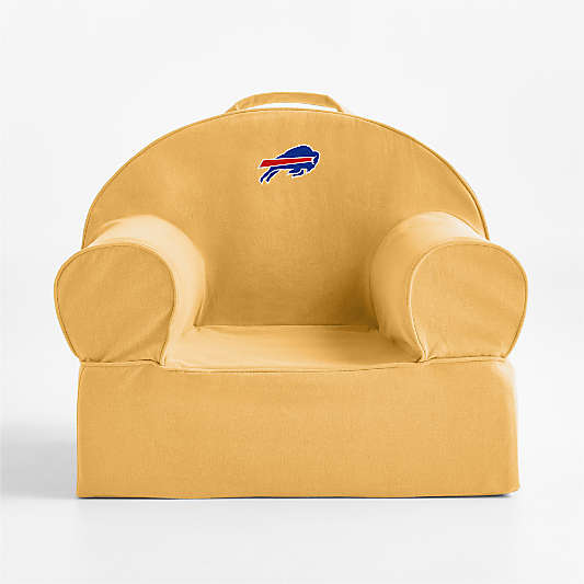 NFL Buffalo Bills Small Savannah Yellow Organic Cotton Kids Lounge Nod Chair