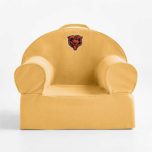 NFL Chicago Bears Small Savannah Yellow Organic Cotton Kids Lounge Nod Chair