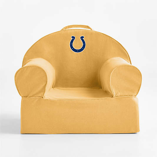 NFL Indianapolis Colts Small Savannah Yellow Organic Cotton Kids Lounge Nod Chair