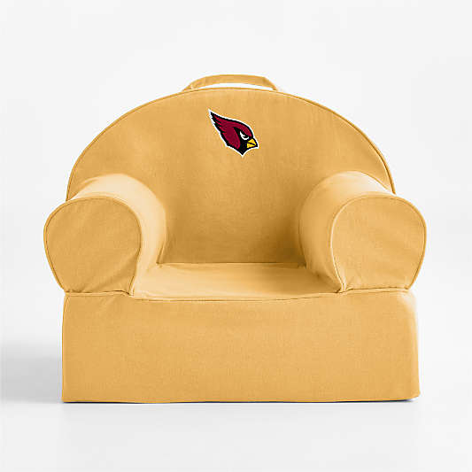 NFL Arizona Cardinals Small Savannah Yellow Organic Cotton Kids Lounge Nod Chair