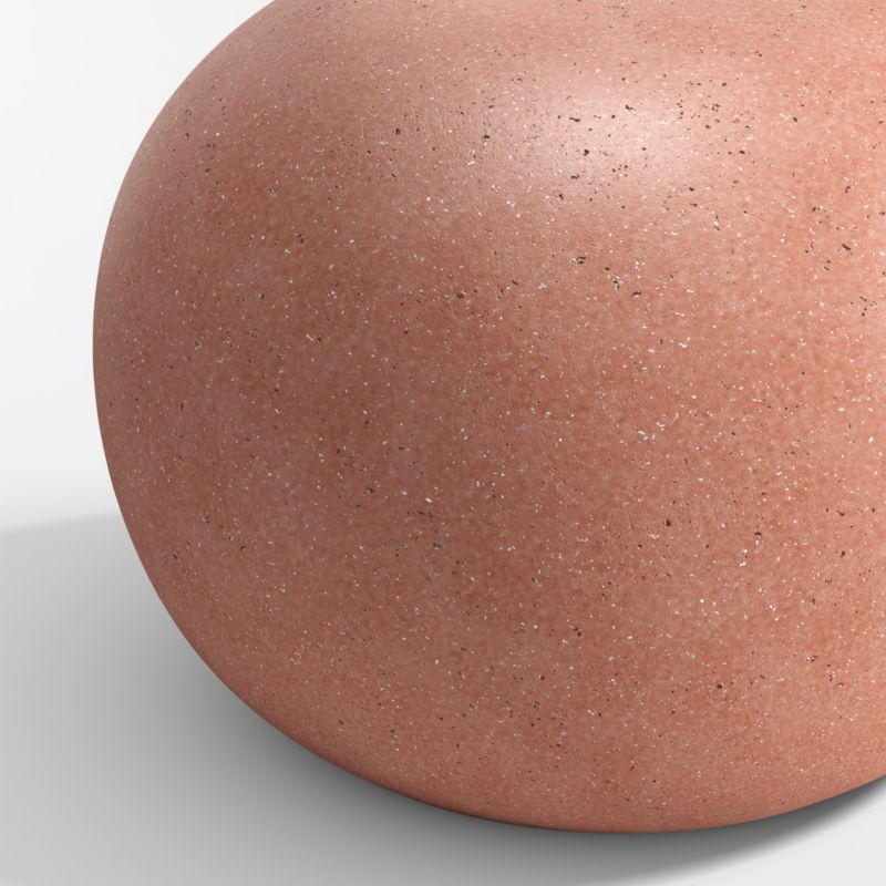 Nogu 22" Clay Round Concrete Outdoor Side Table - image 4 of 5