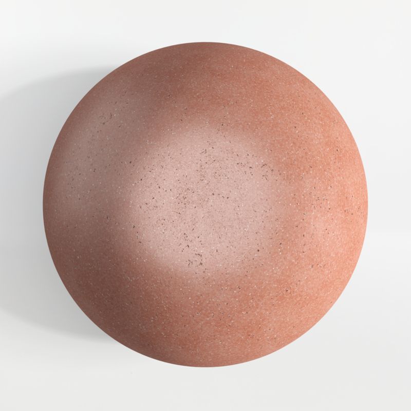 Nogu 22" Clay Round Concrete Outdoor Side Table - image 3 of 5