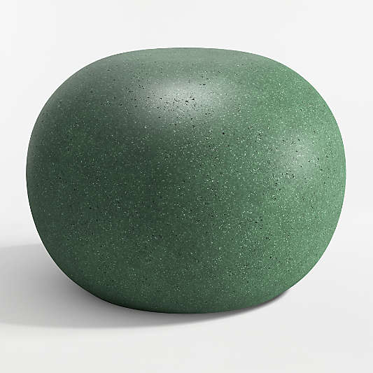 Nogu 22" Emerald Round Concrete Outdoor Side Table