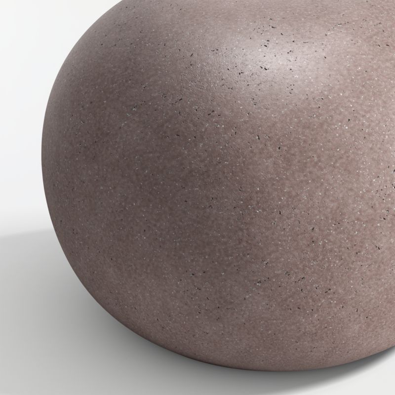 Nogu 22" Graphite Round Concrete Outdoor Side Table - image 3 of 4