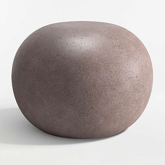 Nogu Graphite Concrete 22" Round Outdoor Side Table