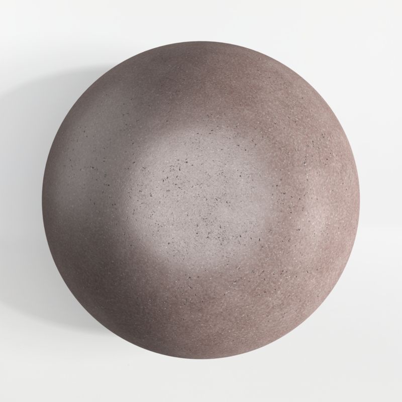 Nogu 22" Graphite Round Concrete Outdoor Side Table - image 2 of 4