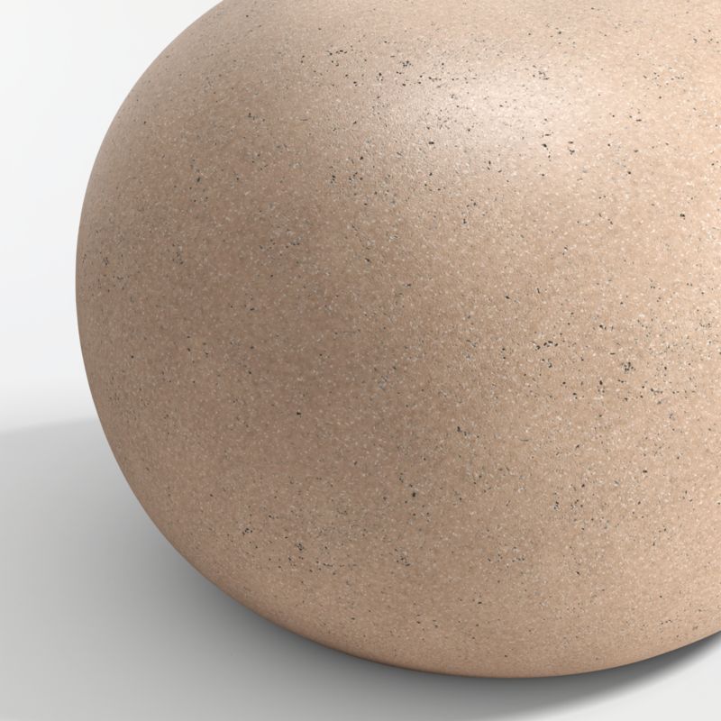 Nogu 22" Sand Round Concrete Outdoor Side Table - image 4 of 5