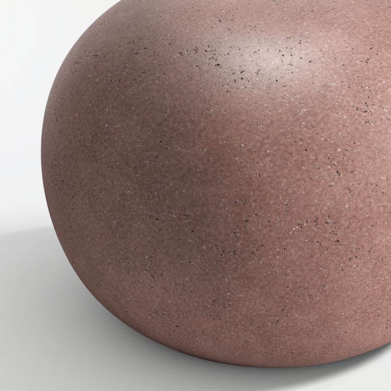 Nogu 22" Umber Round Concrete Outdoor Side Table - image 4 of 5