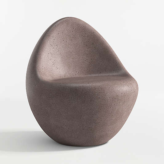 Nogu Graphite Concrete Outdoor Lounge Chair