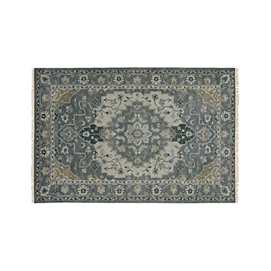 View Nola Blue Persian Style Rug 6'x9' details
