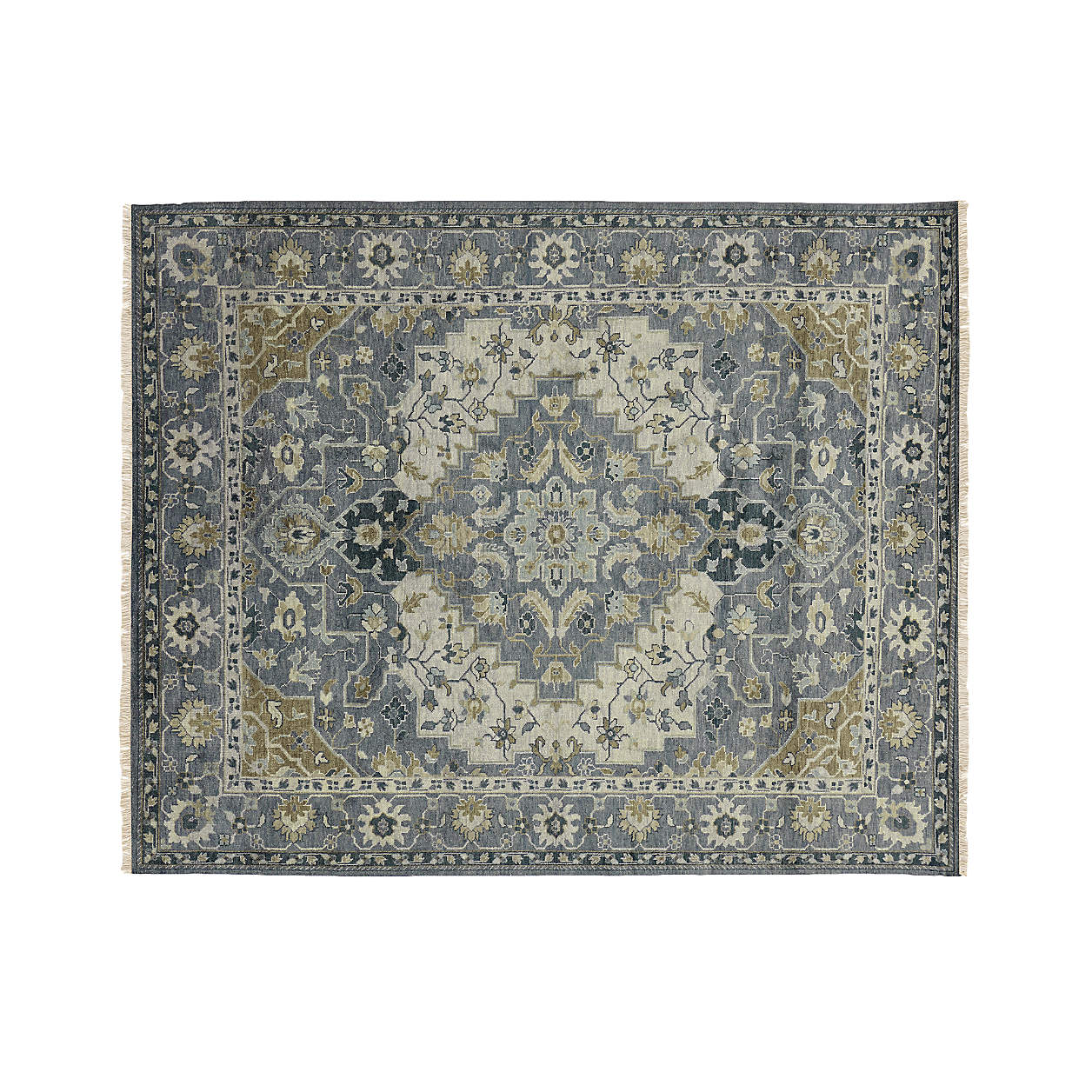 Nola Blue Persian Style Area Rug 8x10 + Reviews Crate & Barrel