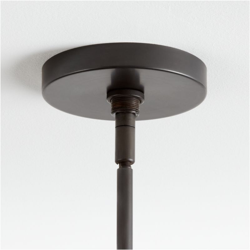 Nolan Square Black Glass Pendant Light - image 7 of 20