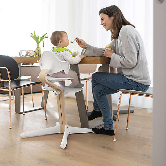 Stokke ® Nomi ® Natural/White 3-in-1 Convertible Baby High Chair