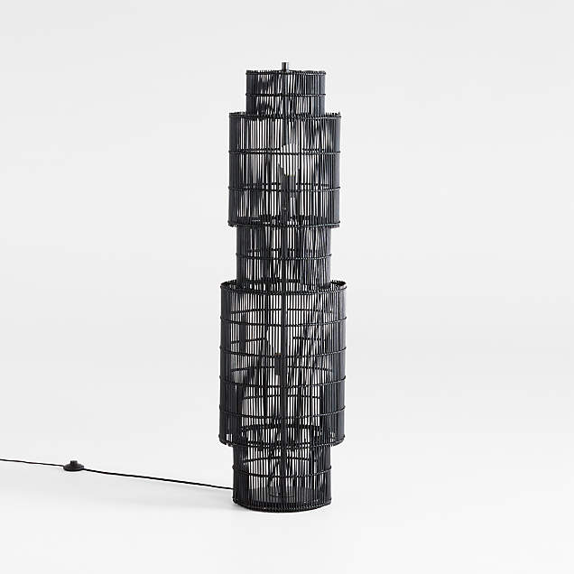 Weave Natural Floor Lamp + Reviews Crate & Barrel Canada