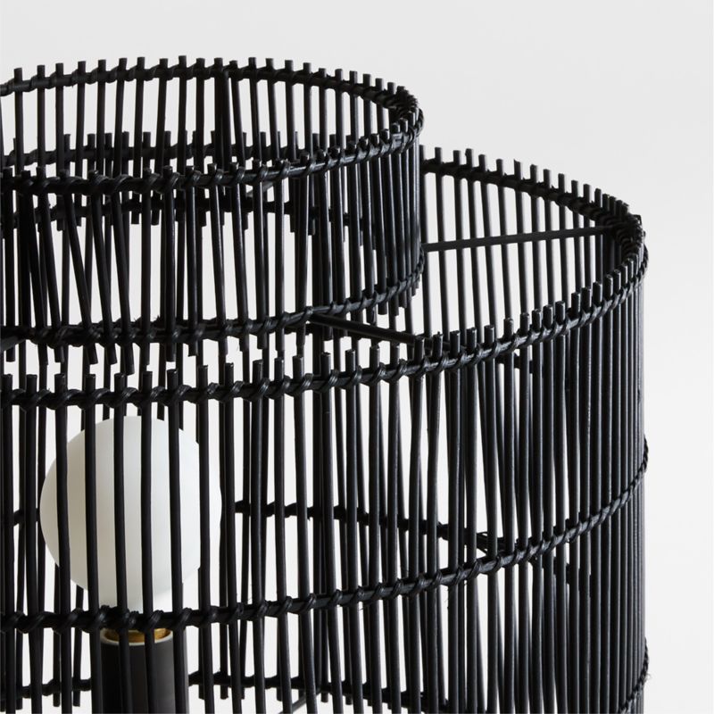 Noon Black Wicker Table Lamp by Leanne Ford - image 4 of 8