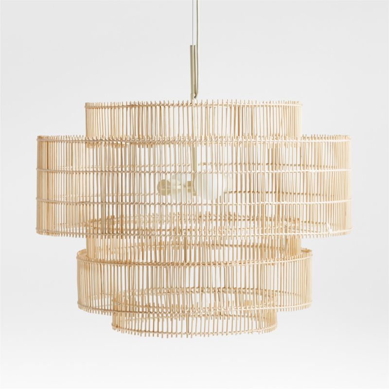 Noon Large Natural Wicker Pendant Light by Leanne Ford - image 7 of 11