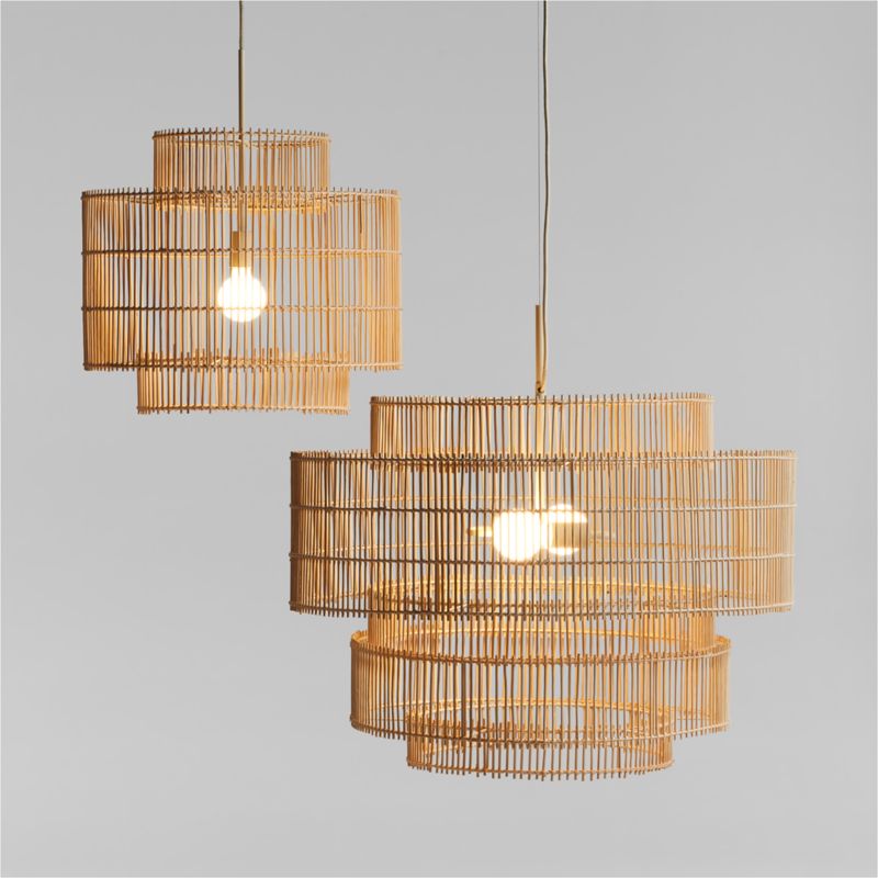 Noon Large Natural Wicker Pendant Light by Leanne Ford - image 5 of 11