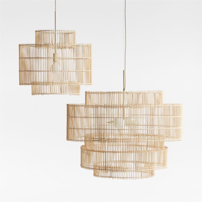 Noon Large Natural Wicker Pendant Light by Leanne Ford - image 6 of 11