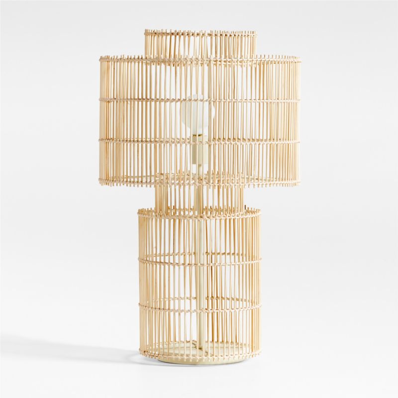 Noon Natural Wicker Table Lamp by Leanne Ford