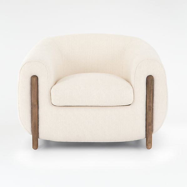 crate and barrel fuzzy chair