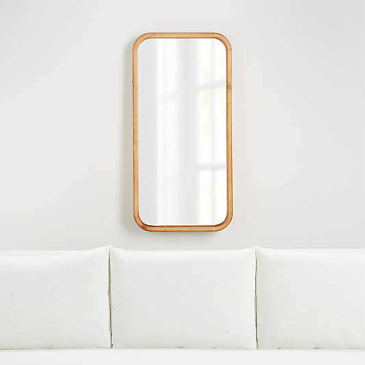 Nora Wood Mirror with Shelf