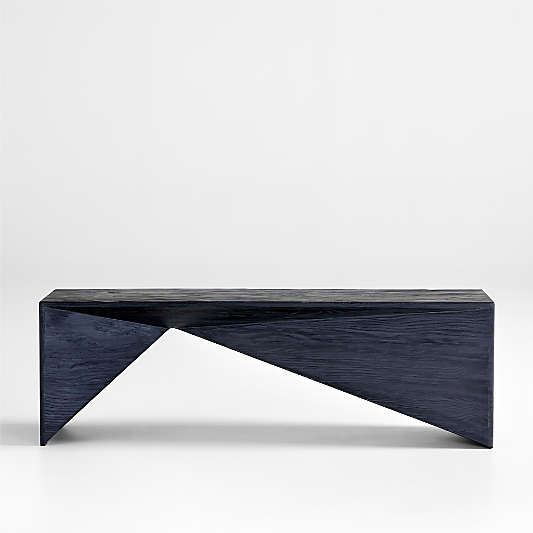 Nord Charcoal Wood Entryway Bench