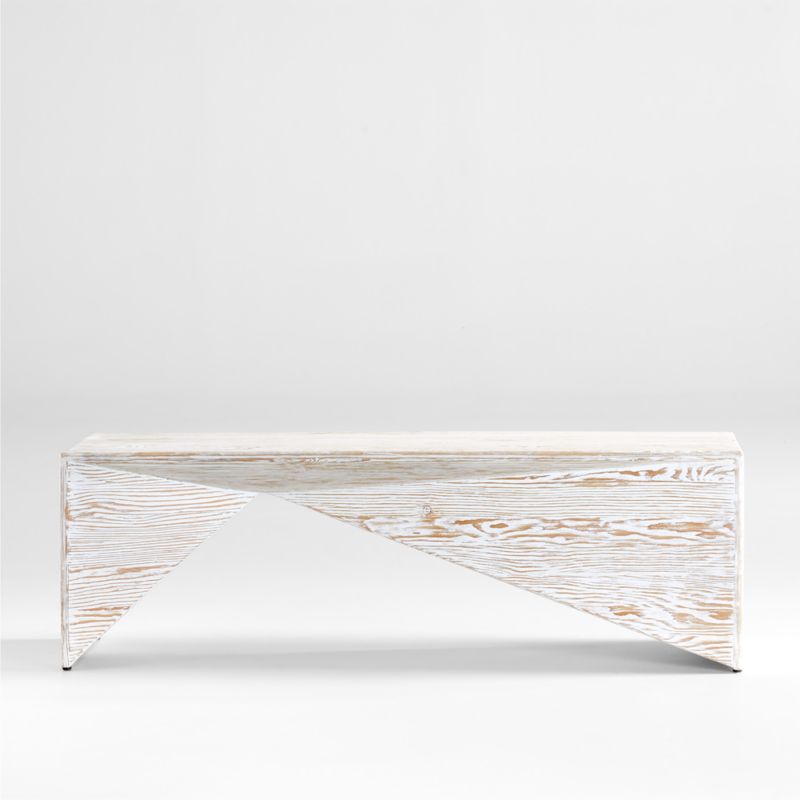 Nord White Wood Entryway Bench - image 0 of 6