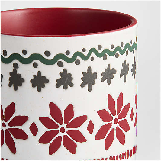 Nordic Fair Isle 14-oz. Stoneware Mugs, Set of 4