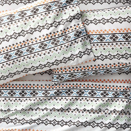 Organic Nordic Flannel Full Sheet Set