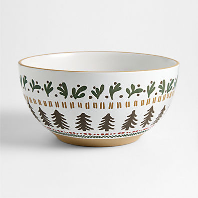 View Nordic Fair Isle Large Ceramic Mixing Bowl details