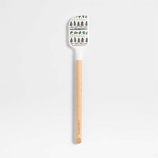 Nordic Fair Isle Silicone and Wood Spatula